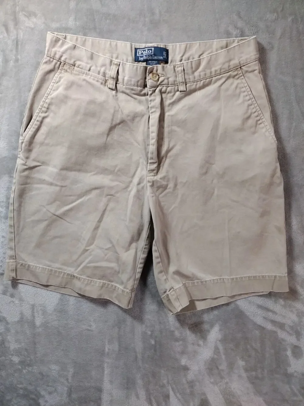 Vtg Polo Ralph Lauren Prospect Chino Shorts Mens 31 Beige Preppy Quiet Luxury